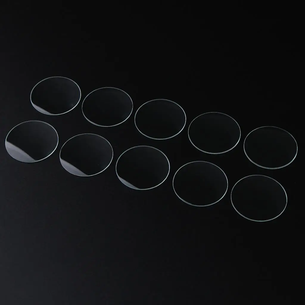 Crystal Mineral Glass Domed Flat Watch Glass Mirror 1mm Thick for Precision Timepiece Restoration