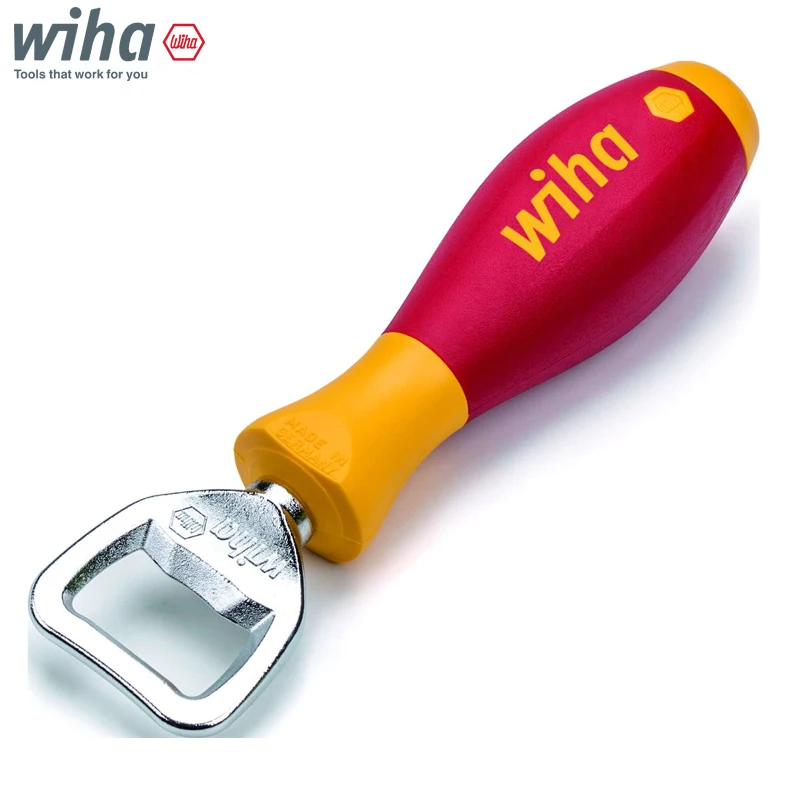 Wiha 04703 SoftFinish Bottle Opener Stainless Steel Perfect for Workshop and Kitchen