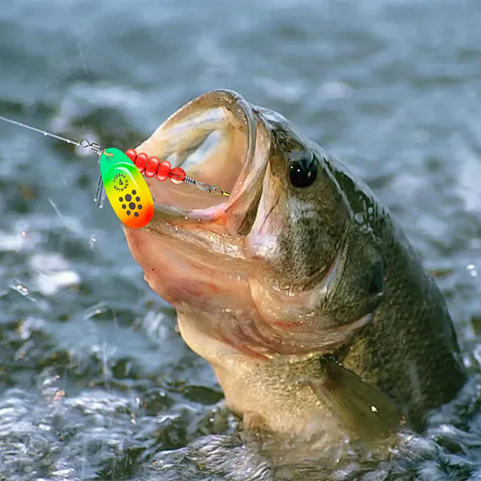 

Small Spinner Baits Hard Metal Jig Spinner Baits Kits Lightweight Gear Set With Bright Colors In A Box For Sea Lake Water
