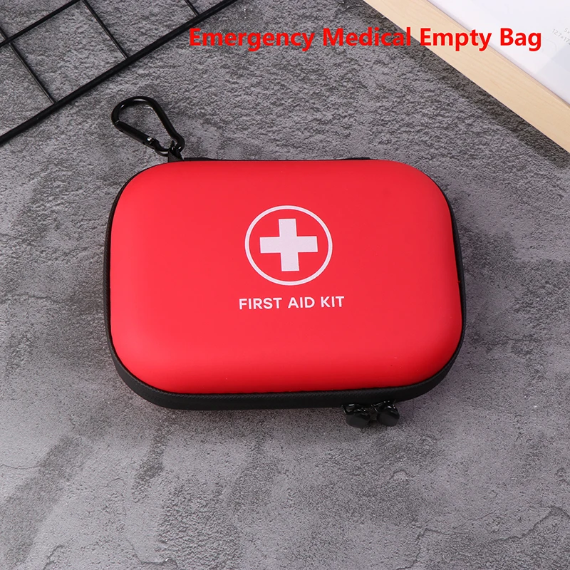 Sanke-Bolsa de almacenamiento de primeros auxilios médica vacía, estuche pequeño de PU EVA para el hogar, viaje al aire libre, equipo de Camping, medicina de supervivencia