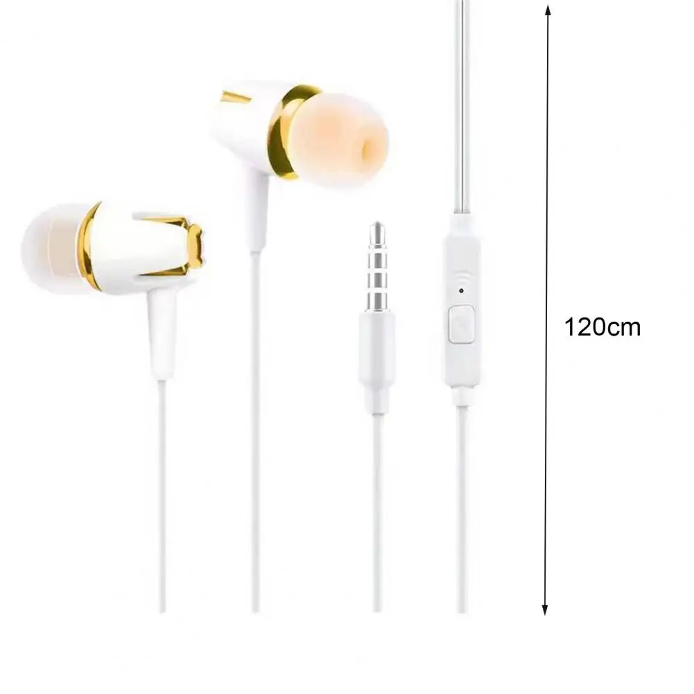 Sport Earbud With Microphone Stereo Surround Heavy Bass Music Stable Signal 3 5mm Wired In ear Earphone Phone Accessory