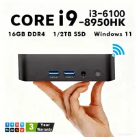 Mini PC 2026 con Windows 11 Pro, Core i9-8950HK/i3-6100, 16GB DDR4, 1TB SSD, PC Gamer, Doble WIFI 6, BT5.2, 4K HD, Computadora de Escritorio para Juegos