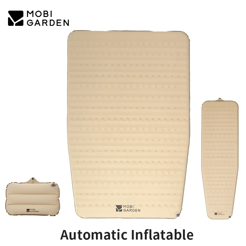 

MOBI GARDEN Air Mattress 5cm Automatic Inflatable Sleeping Pad Thickened Sponge Cushion Ultralight Mat Air Pillow Camping Family