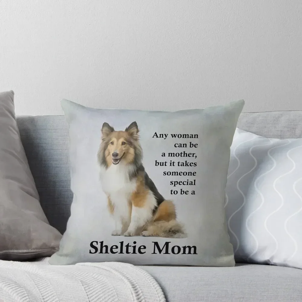 

Sheltie Mom Throw Pillow Christmas Covers For Cushions christmas decorations for home 2025 Cushion Cover Set pillow