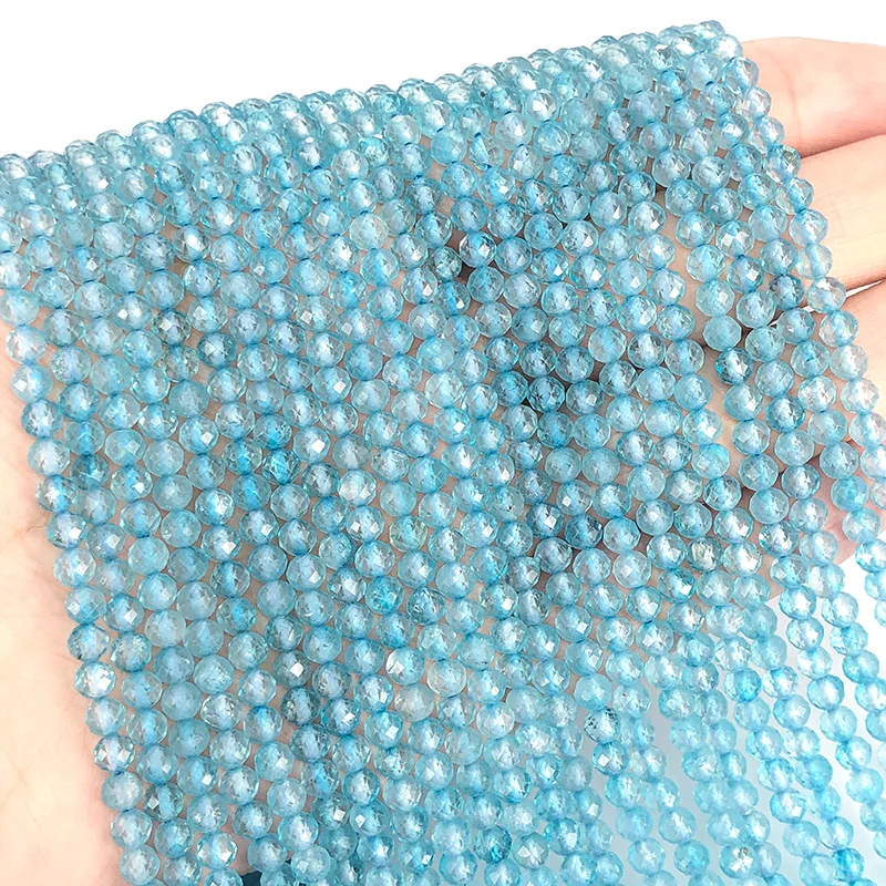 Новинка натуральный граненый синий топаз 100% блестящие Яркие качественные круглые бусины 3/4 мм 15 дюймов для изготовления ювелирных изделий браслет ожерелье Новинка натуральный граненый синий топаз 100% блестящие Яркие качественные круглые бусины 3/4 мм 15 дюймов для изготовления ювелирных изделий браслет ожерелье