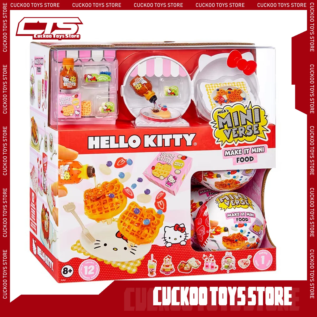 Mga Blind Box Hello Kitty Collaboration Sanrio Series Surprise Box Mini Food Diy Dolls Accessories Toys Collection Child'S Gifts