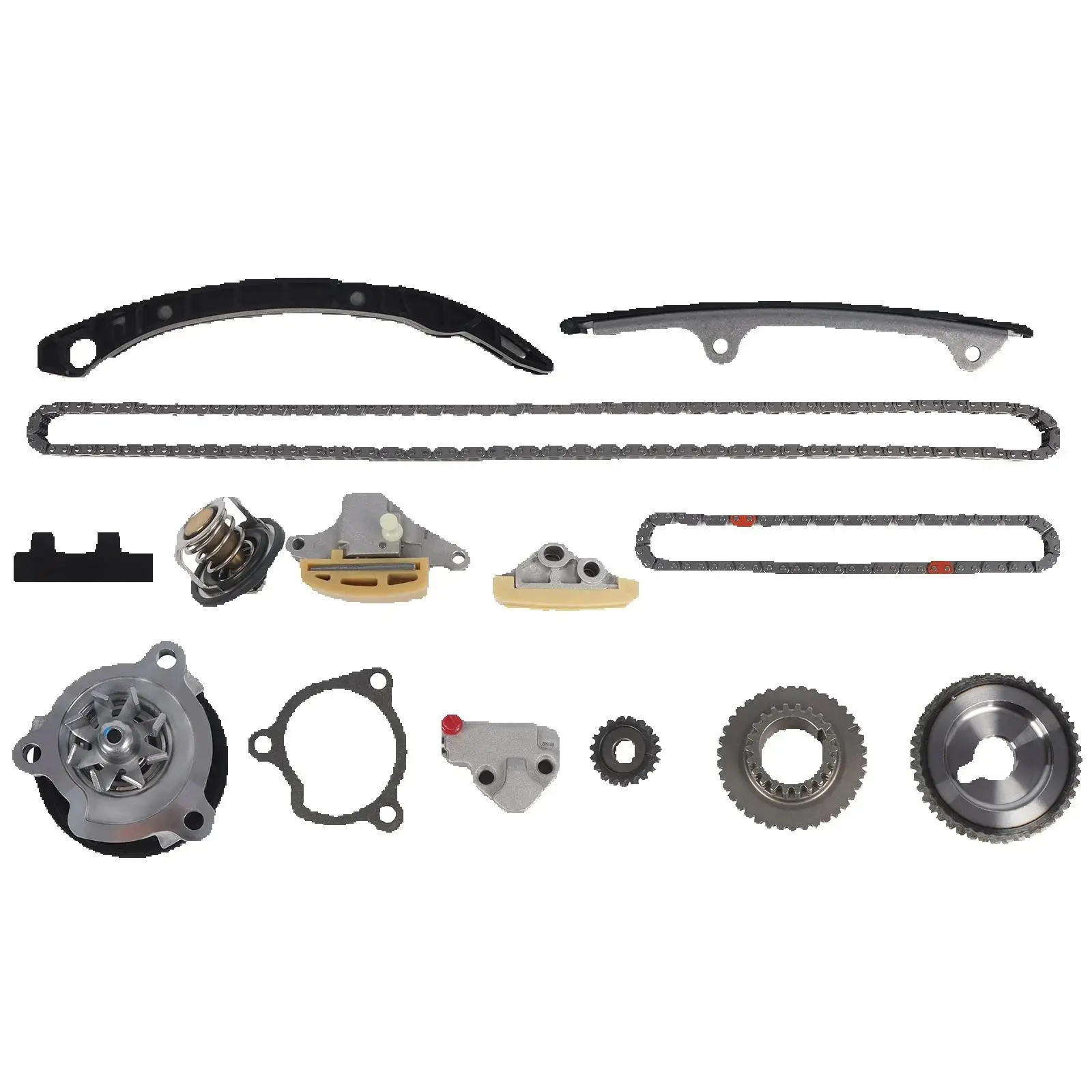 1Set Timing Chain Water Pump Thermostat Kit 13028-9E000 FOR Nissan Altima 2007-2009 QR25DE 2.5L