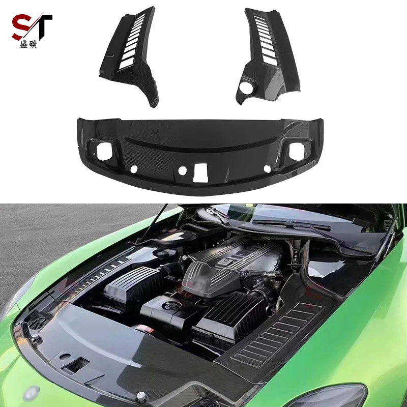 

Suitable for Mercedes-Benz SLS AMG R179 carbon fiber engine, cabin interior cover plate modified auto parts