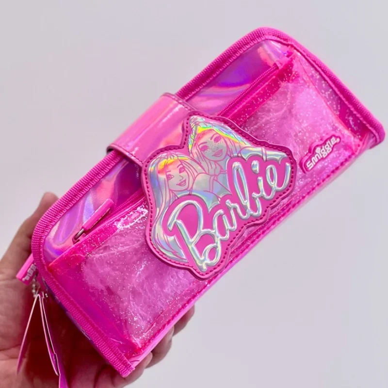 Prawdziwa Smiggle Barbie Australia dla dzieci torba szkolna papeteria piórnik torba na Lunch plecak z paskami na dwa ramiona dziewczyna prezent