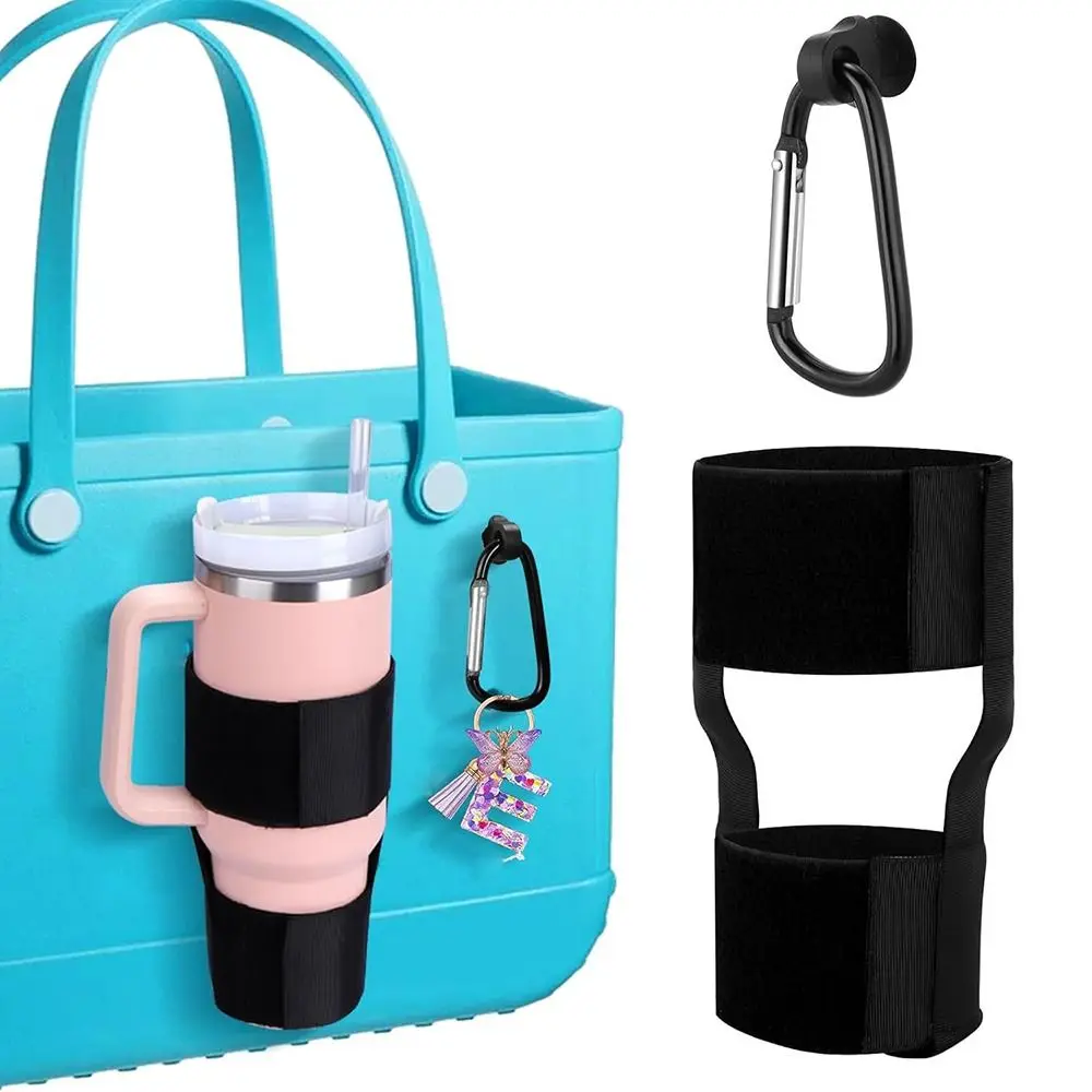 Insert Charm Accessories DIY Drink Holder for Bogg Bag Rubber Beach Bag Handbag Cup Holder Nylon Portable Storage Bag for for