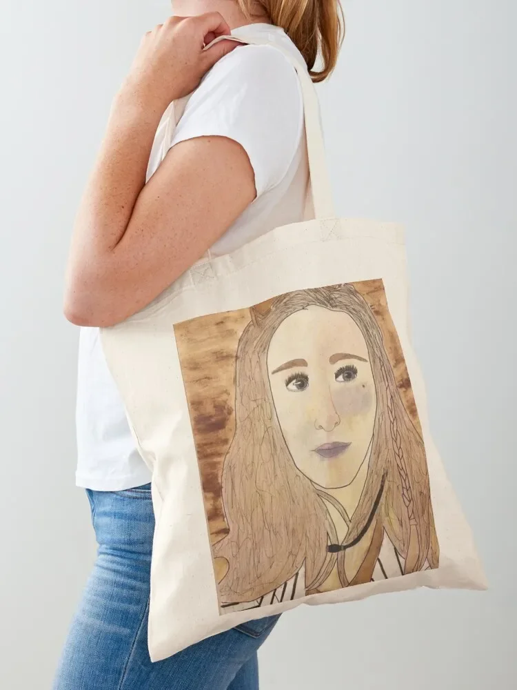 Self Portrait -Natural Dye Tote Bag custom fabric bag Women's shopper bag women hand