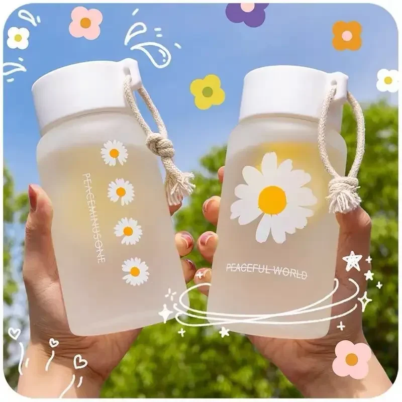 500 ml Kunststoff Wasser Flasche Fruchtsaft Wasser Tasse Leck Outdoor Flasche Tragbare Wandern Wasser Flaschen Mit Riemen Reise Camping Tasse