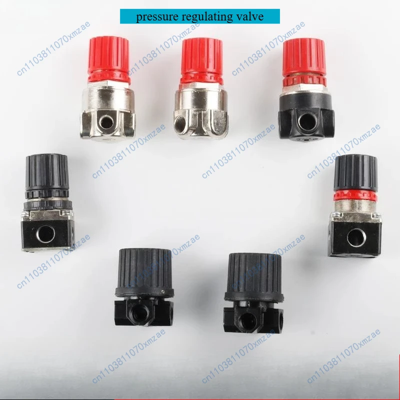 

Регулятор давления воздушного компрессора, 5 шт., безмасляный воздушный насос, аксессуары, редуктор давления с тремя отверстиями, квадратный выпускной клапан