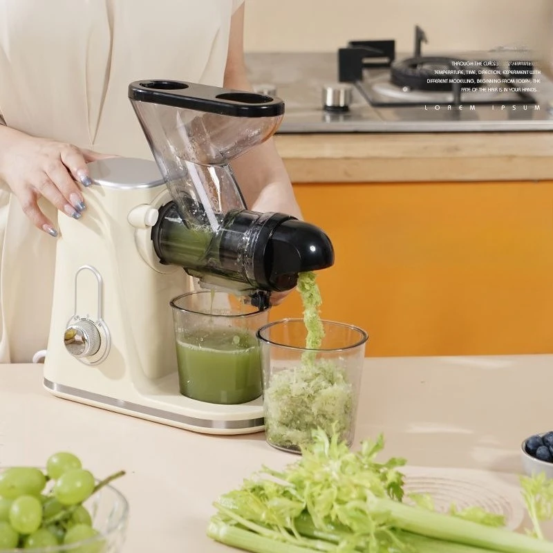 

Juice residue separation, small household potato celery juicer