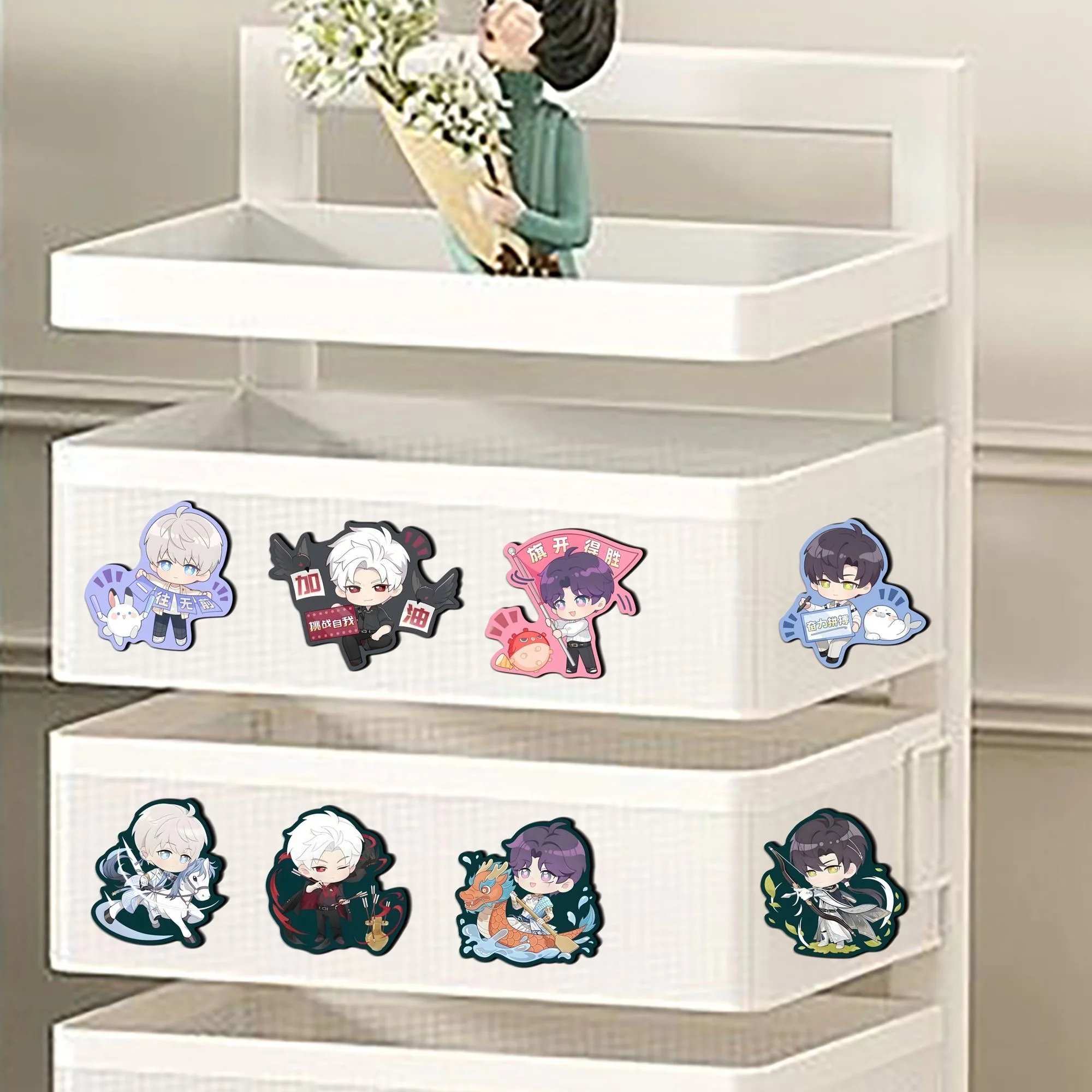 Магнитные наклейки на холодильник «Любовь и глубокий космос», милый мультфильм, анимация, творчество, аниме, подарки, не падают, украшения