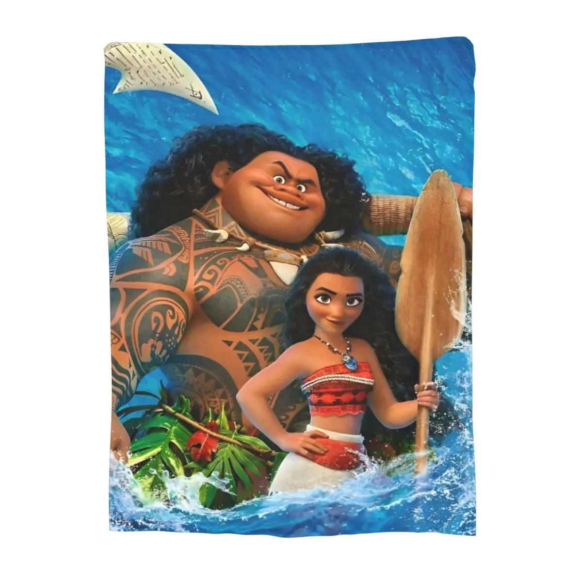 Adventure Musical Vaiana Moana 2 Wool Blankets Funny Throw Blanket for Home 125*100cm Bedspreads