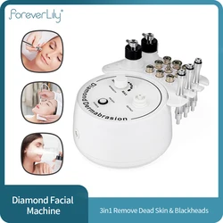 3 in 1 Diamond Microdermabrasion Dermabrasion Machine for Facial Blackhead Removal Acne Skin Care Water Spray Exfoliation Device