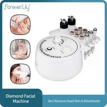 Máquina de de dermoabrasión de microdermoabrasión de diamante 3 en 1 para eliminación de espinillas faciales acné cuidado de la piel dispositivo de exfoliación en aerosol de agua