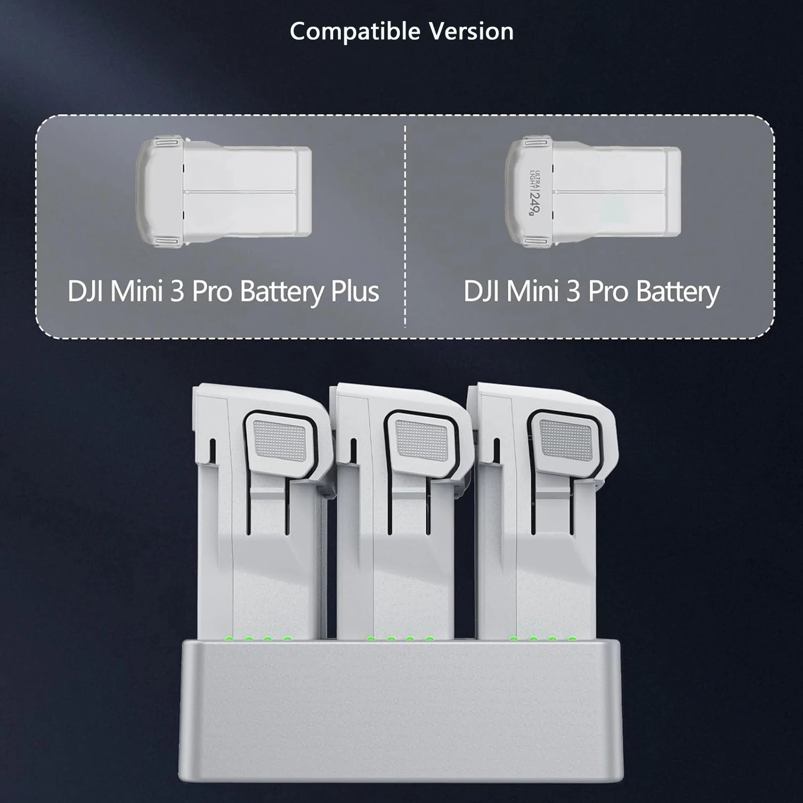 Three Channel Two-Way Charging Hub for DJI Mini 4 Pro & Mini 3 Pro Battery for Mini 3 Pro Battery Charger