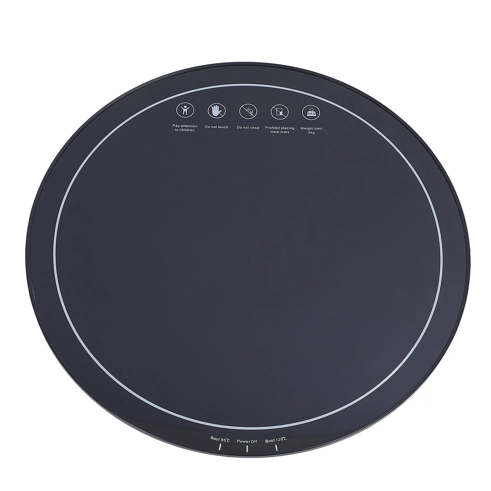 Electric Server Warming Tray 18.1 Inch Round Smart Thermostat Large Food Warmer for Parties Buffet Gatherings Restaurants