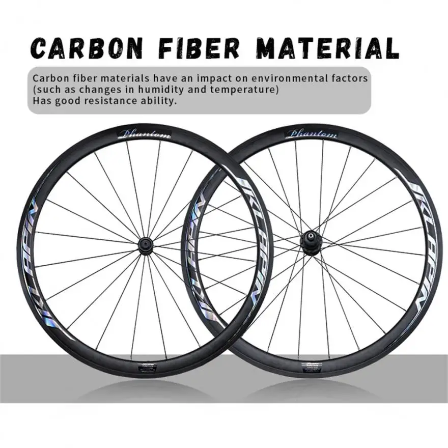 JKLapin 700C Carbon Fibre 12Speed Bend Spokes QR Thru Axle Wheels Colorful 35 38 42MM Disc Brake 135 142 MM Wheelset