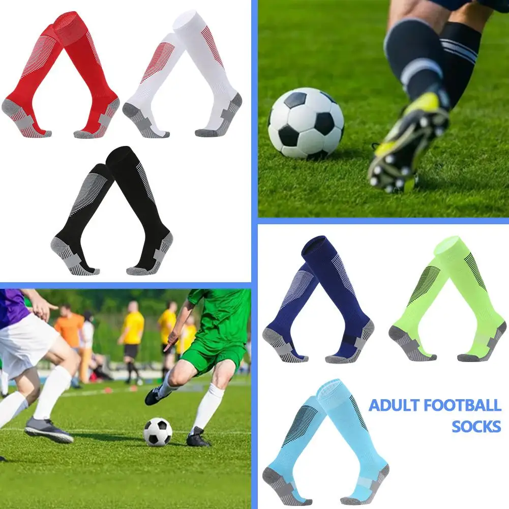 

Children Adult Football Sports Socks Long Knee Kids Fitness Baseball Stockings Children Adults Soccer Socks Sports Legging H8d2