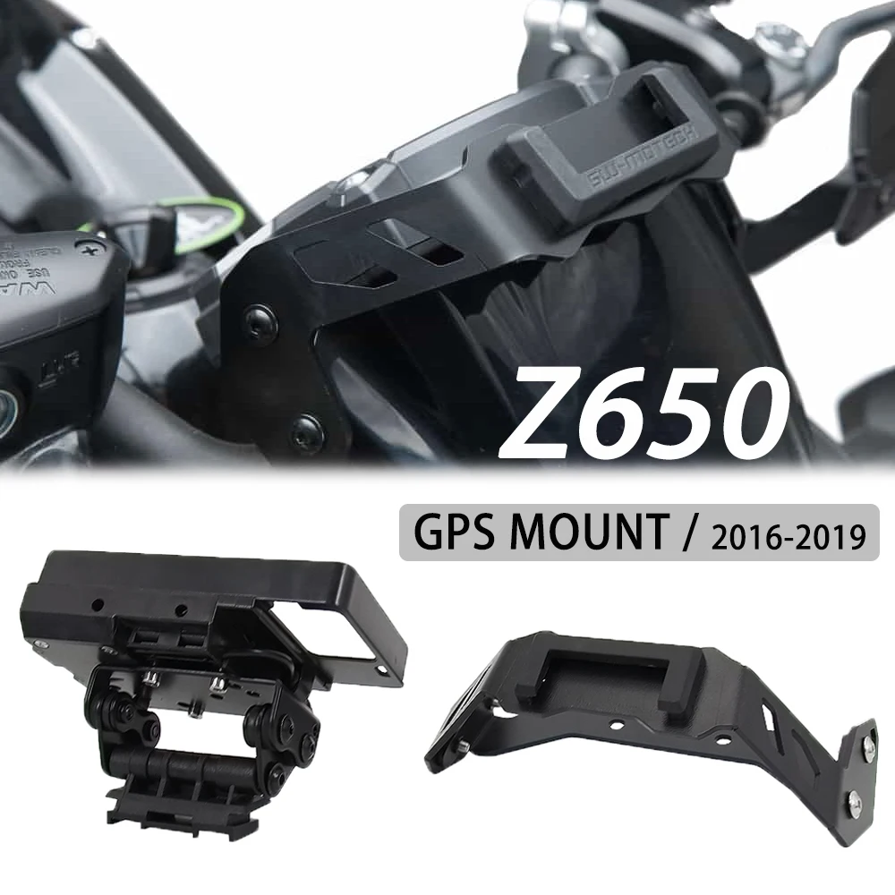 Schwarz Navigation Halterung GPS HALTERUNG FÜR KAWASAKI Z650 Z 650 z650 Motorrad Handy Halter Halterung 2016 2017 2018 2019