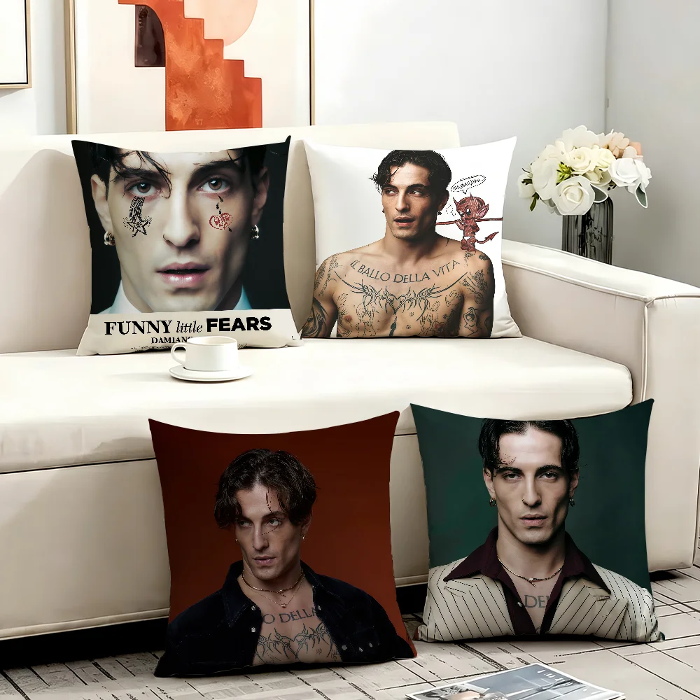 Singer D-Damiano David cushion cover Anti-dustmite Sofa Cushion Decorative Office Cover Lounge Area Indoor & Outdoor Use