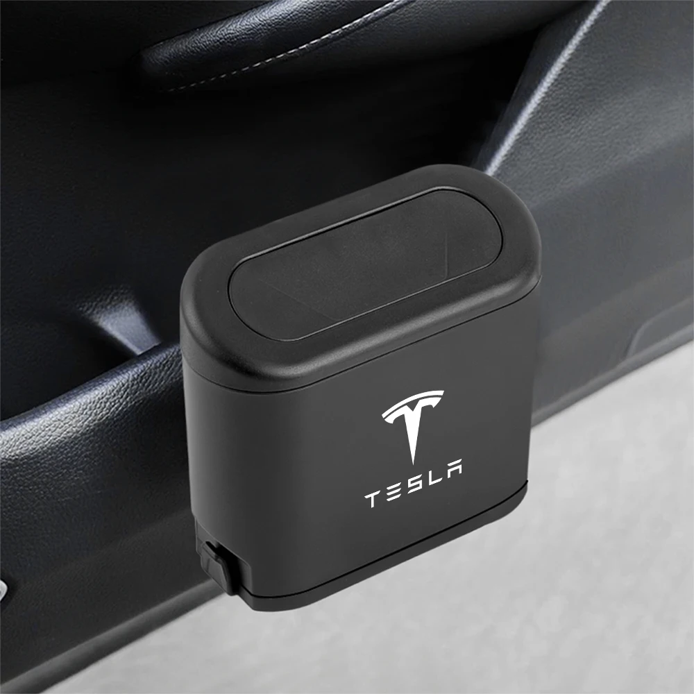 سلة مهملات السيارة البلاستيكية متعددة الأغراض ملحقات داخلية لسلة المهملات لسيارة تسلا موديل 3 موديل S موديل X Mod WYE K80 Invader