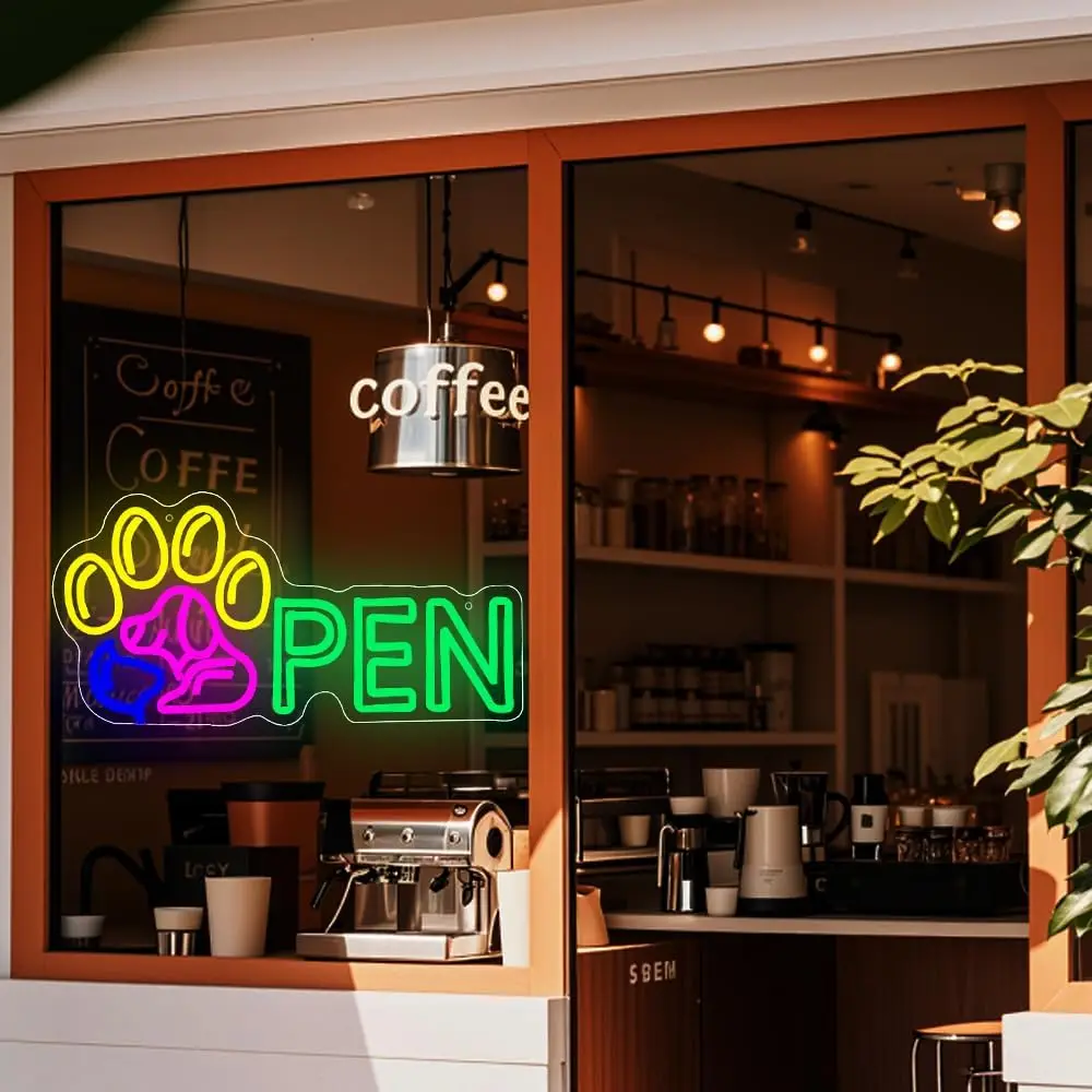 Pet Grooming Neon Sign USB Powered LED Dimmable LED Neon Light for Bedroom Pet Shop Pet Hospital Pet Salon Store Pet Spa Decor