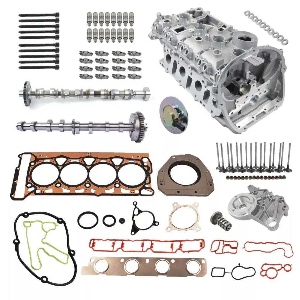 

Cylinder Head Camshaft Gaskets Valves Kit For Audi A4 A5 A6 Q5 2.0 TFSI CAEB CDN