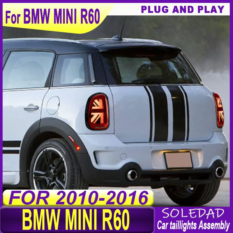 Car taillight For BMW Mini R60 LED Tail Light Assembly 2010-2016 Cooper Countryman Rear Tail Lamps Dynamic Turn Signal Lights