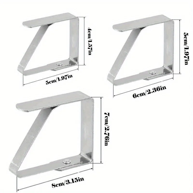 【セール中】ステンレス鋼のテーブルクロス クリップ、金属製のテーブルクロス クリップ、ピクニック パーティー ウェディング テーブルクロス クリップ付き屋外テーブル