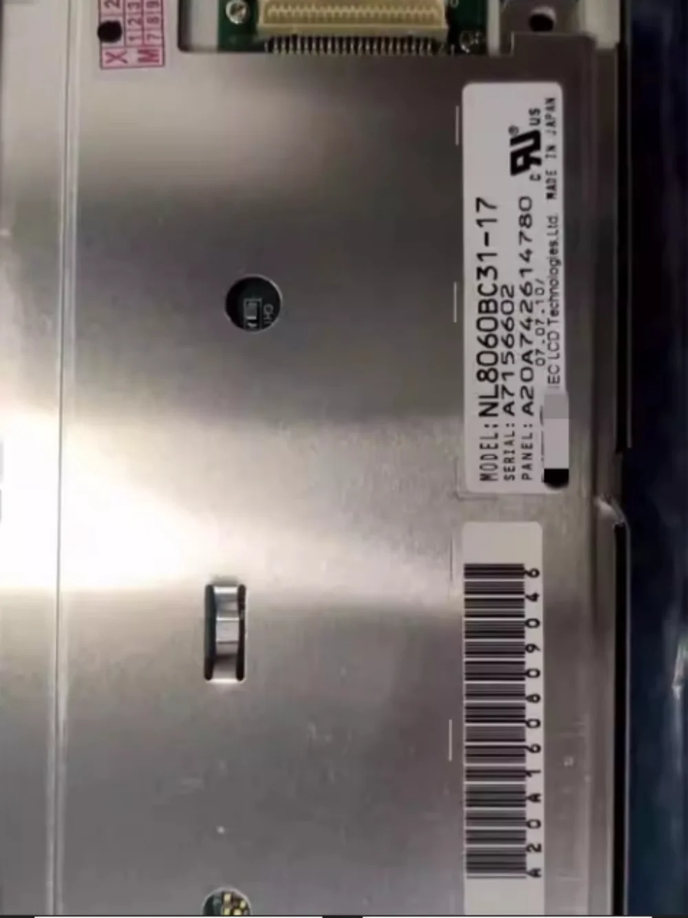 Painel de exibição de tela LCD de 12,1 polegadas NL8060BC31-17