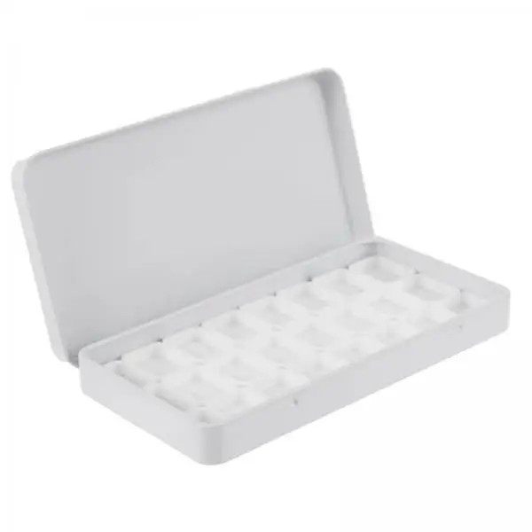 Leakproof Watercolor Palette Empty Paint Mixing Tray with 24 Grids Portable Art Supply for Drawing