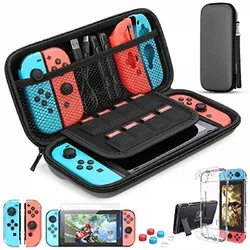 Mooroer Switch Carrying Bag for Nintendo Switch Case with  9 in 1 Nintendo Switch Accessories Kit and 6 Pcs Thumb Grip