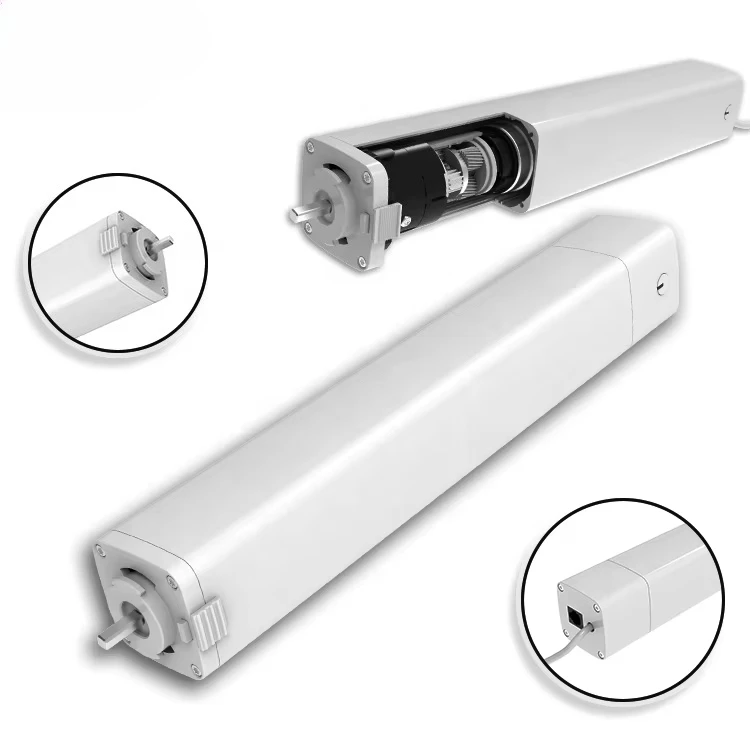 Автоматическая система управления шторами AOK AM50-1.2/100-EM-P для умного дома с электроприводом и дистанционным управлением