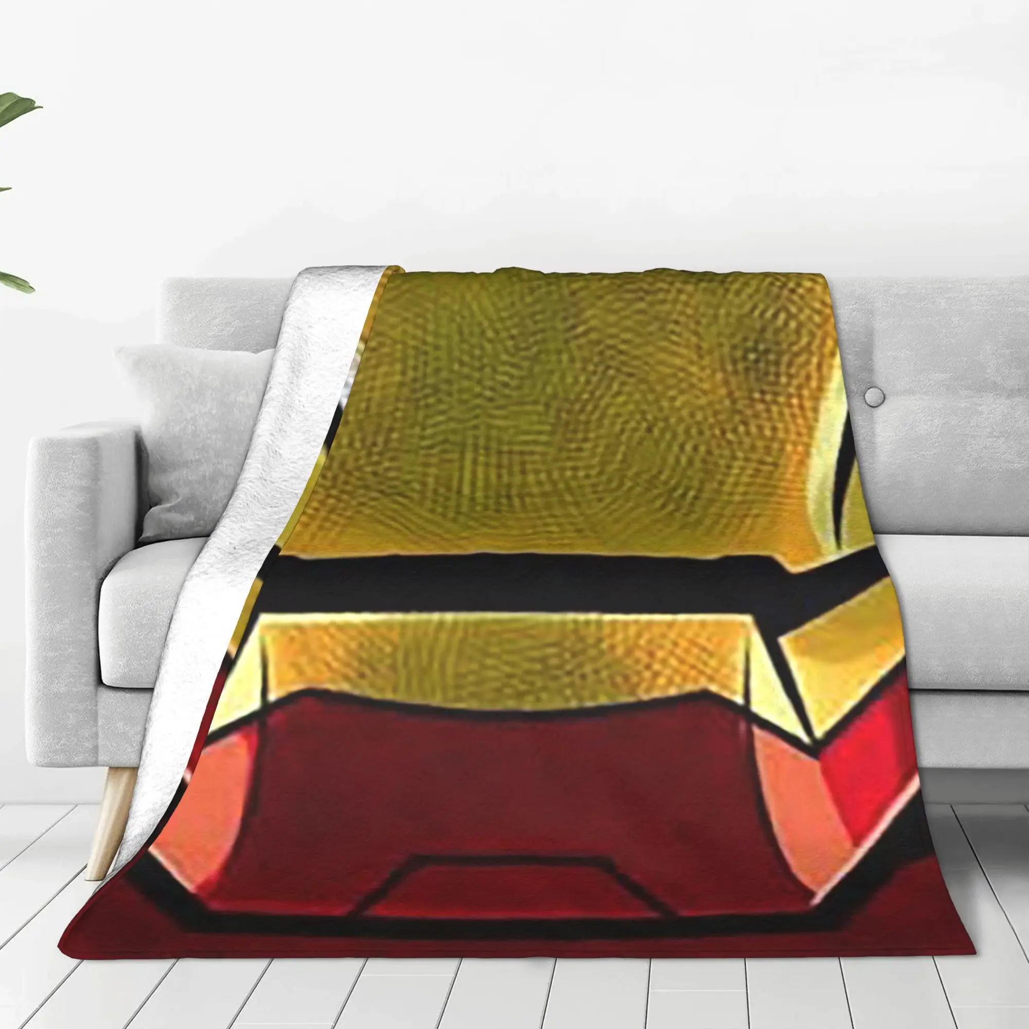 comics airon man funny expressions comics and cartoons Blanket Warm Flannel Sofa Throw Blanket for Home Bedroom Travel Quilt