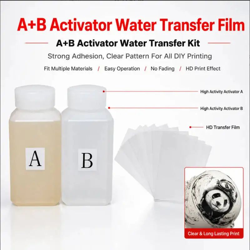 1/20PCS A4 Blank Hydrographic Film with Clear Backpaper Water Transfer Printing Printable Hydro Dipping Film for Car Styling Par