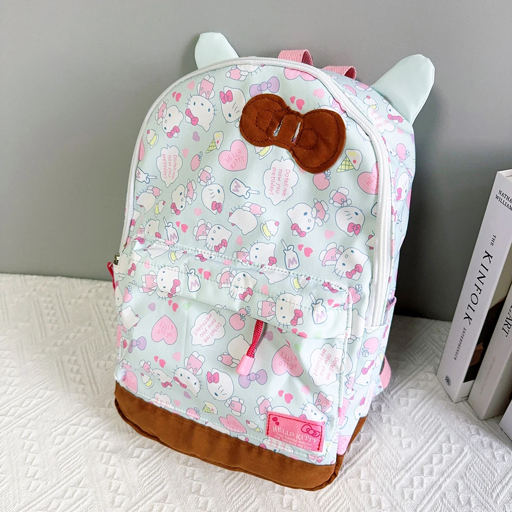 Damski plecak Sanrio Hello Kitty Cartoon Anime Cute Kitty Cat Plecaki dla studentów Torba dla dzieci Dziewczyna Mochila Infantil Menina