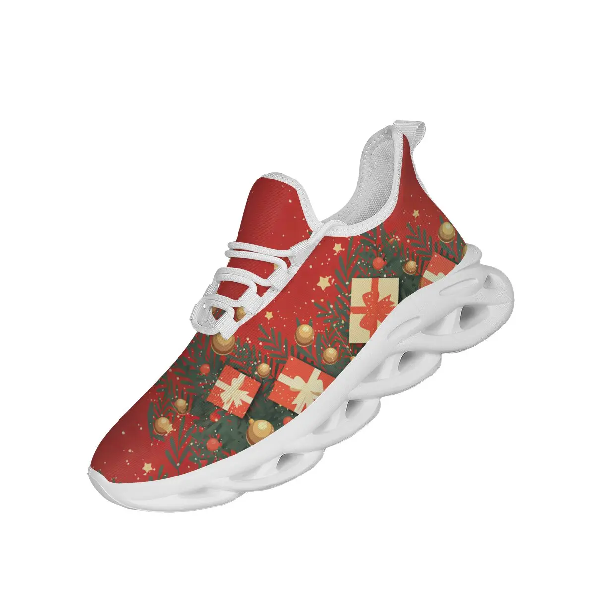 

MAEDEF Christmas Sneakers for Men Lightweight Slip On Walking Holiday Design Anti Slip Gym Training Casual Outdoor Sports Shoes