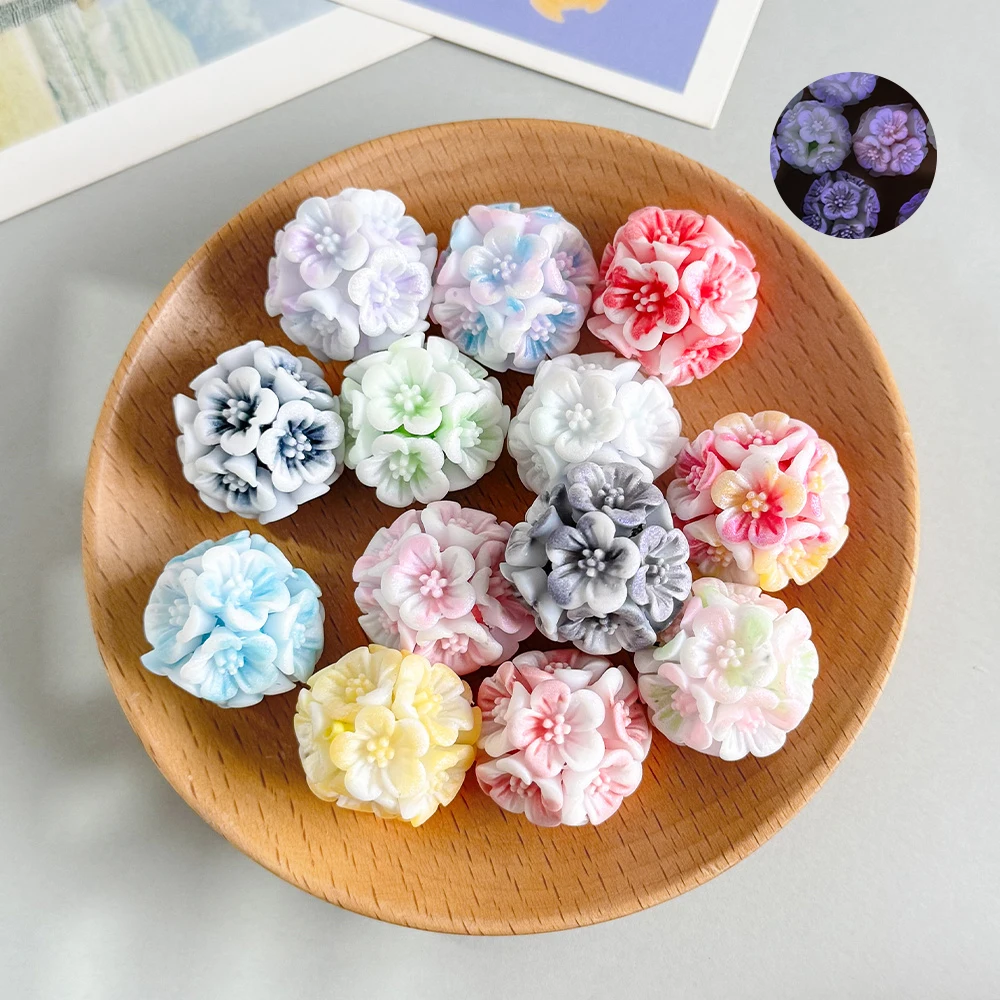 

Cordial Design 50Pcs 22*22MM Flower Shape/DIY Beads/Luminous Effect/Hand Made/Jewelry Findings & Components/Resin Bead #18893