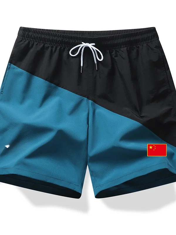 

New Men's Beach orts Spor Loose Fit Running orts Qui Dry Tee-quarter Length Faionable Polyester And Spandex Blend