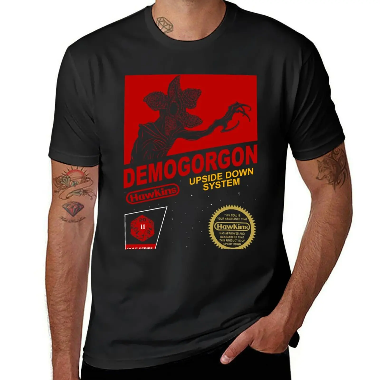 

demogorgon game T-Shirt anime oversized sweat blacks mens cotton t shirts