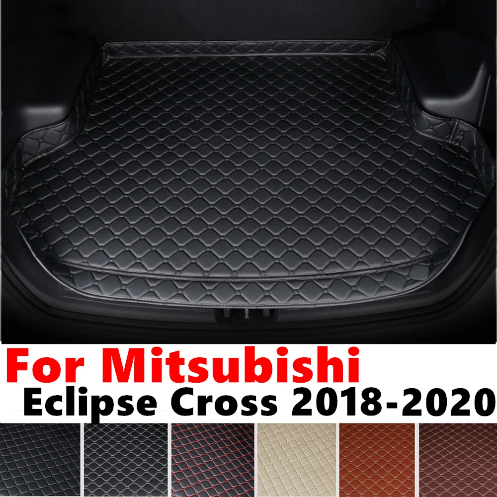 High Side Car trunk mat for Mitsubishi Eclipse Cross 2020 2019 2018 Tail Boot luggage Pad Rear Cargo Liner Interior Accessories