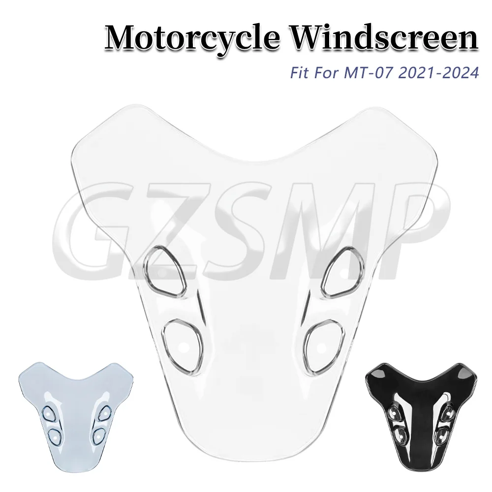 

For Yamaha MT-07 2021-2023 Motorcycle Front Windshield Screen Accessories Windshield Windscreen Windproof Wind Screen Deflector