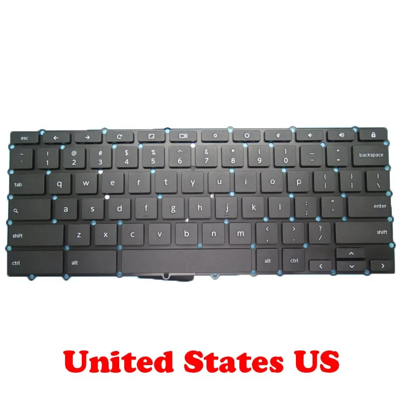 Laptop US SP Keyboard For ACER Chromebook R11 C738T C738T-C7G8 C738T-C7KD R11 CB5-132T CB5-132T-C14K English Spanish Black New