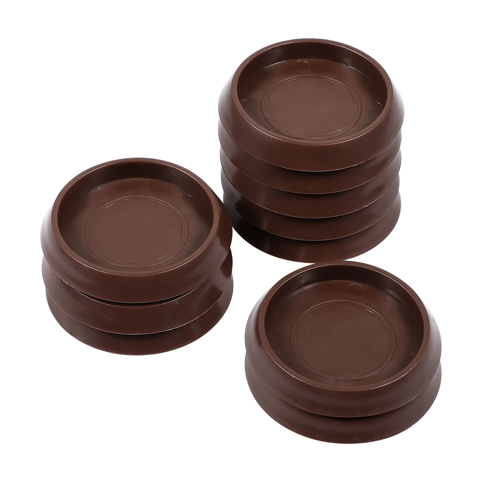 10 Pcs Caster Cup Furniture Coasters for Carpet Pads Hardwood Floors Wheels Cups Nonslip Skid Rugs