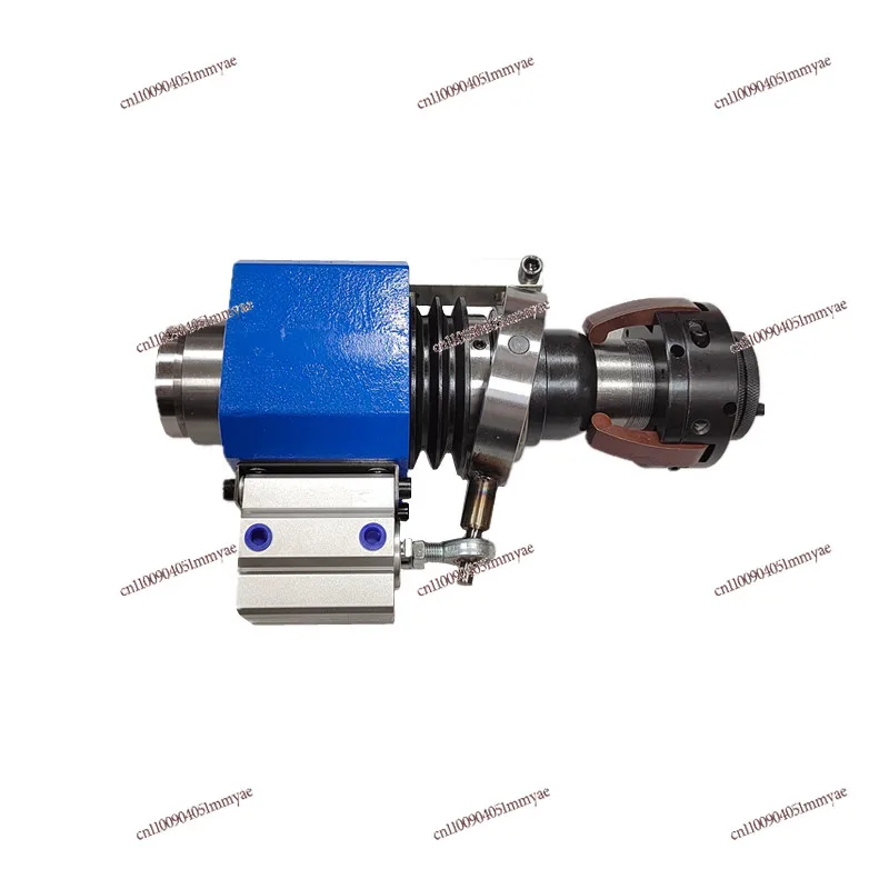 Small bedside box assembly, indexing head, synchronous belt wheel spindle rotation, pneumatic clip seat