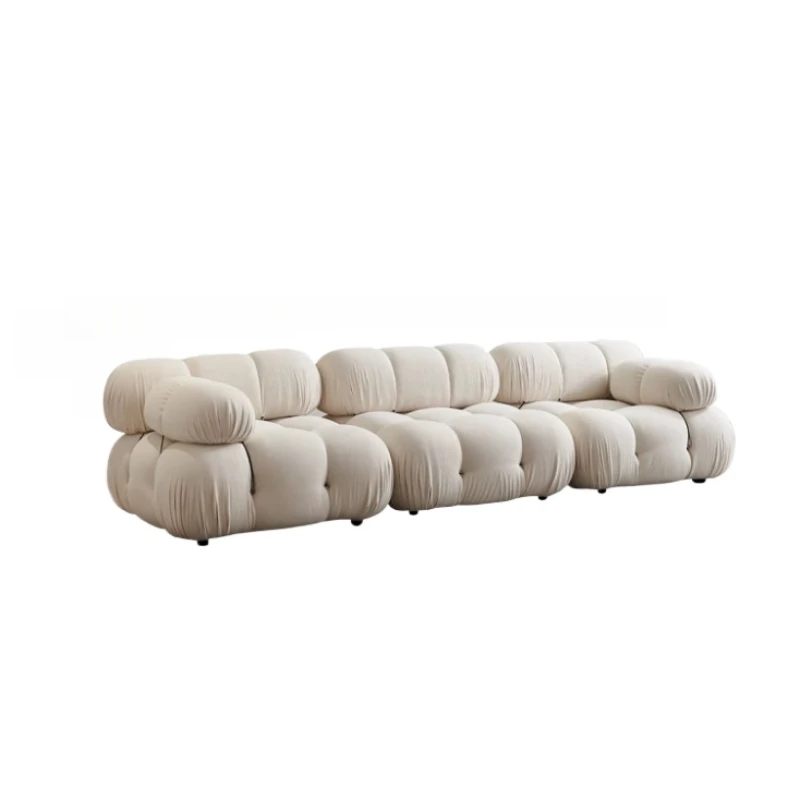 Cream Style Living Room Sofa Modern Art Relaxing Simple Leisure Aesthetics Sofas Design France Muebles Lounge Suite Furniture